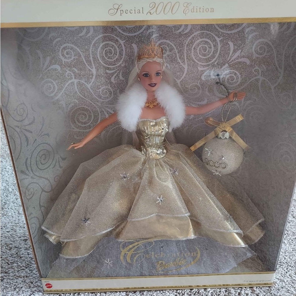 Barbie Celebration Doll in Gold and White